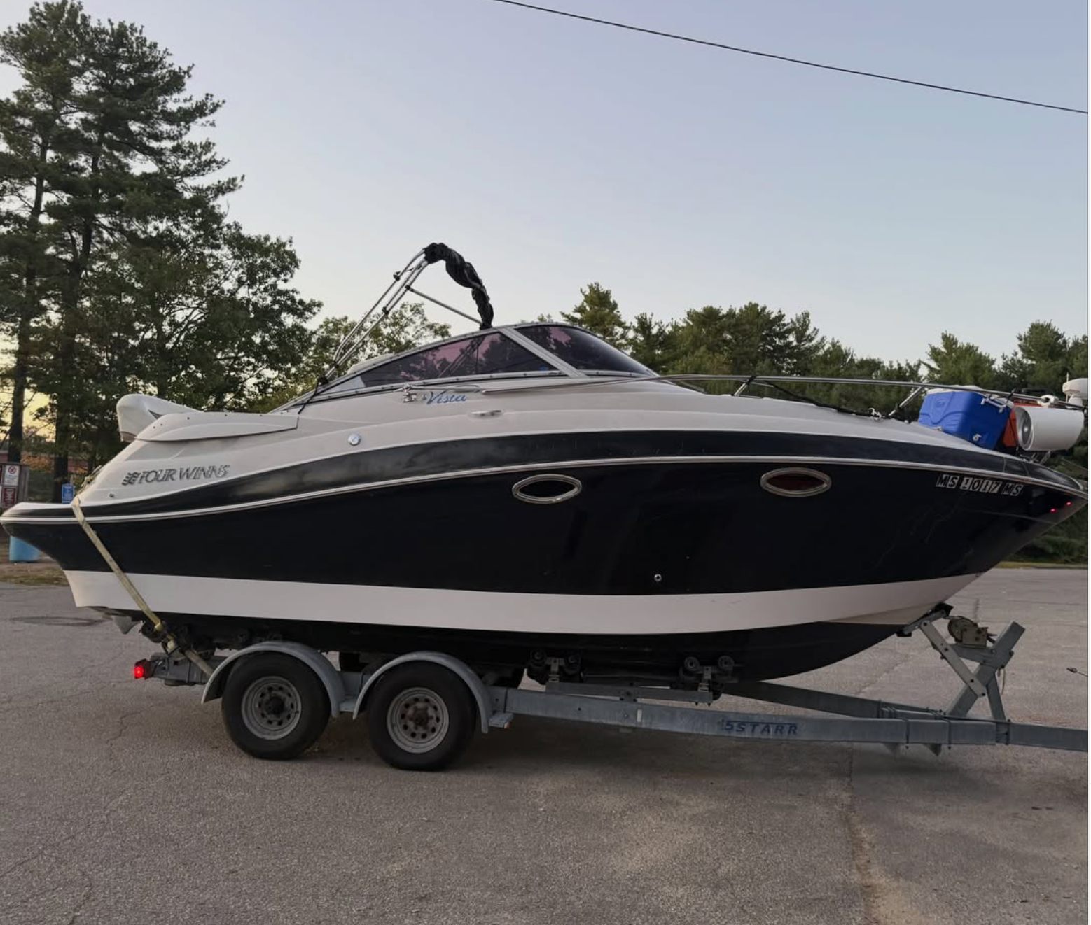 Side profile of the boat